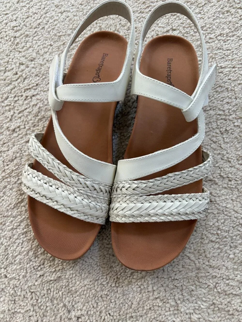 White sandals
